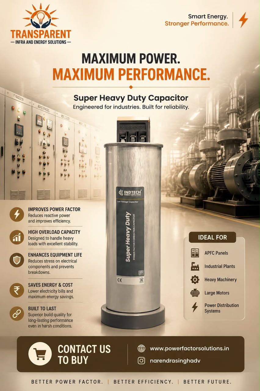Super Heavy Duty Capacitor Cylindrical